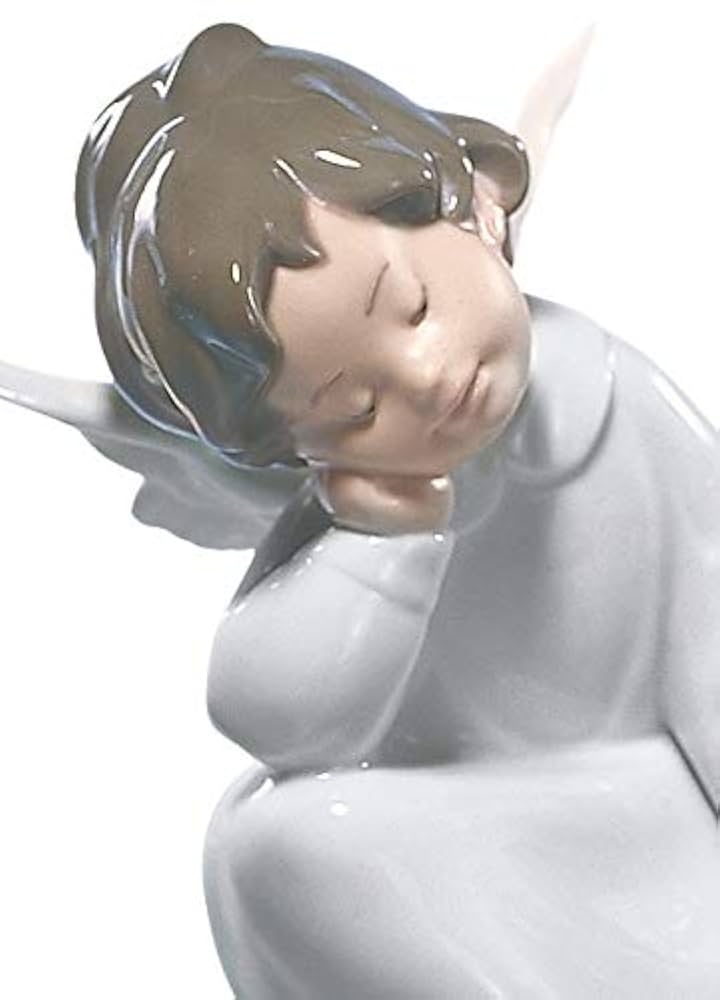 Amazon.co.jp: リヤドロ LLADRÓ 人形 天使の考えごと なんとか